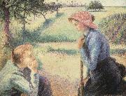 Camille Pissarro The Chat France oil painting artist